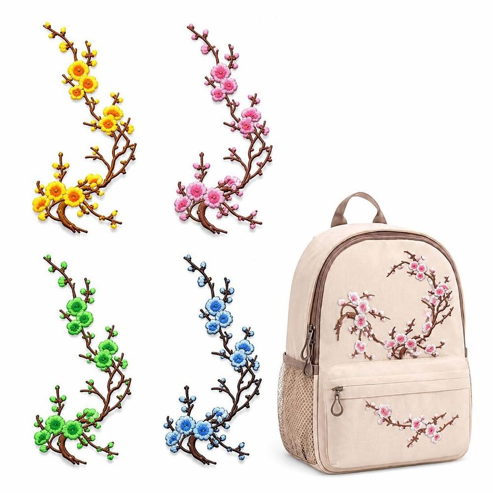 DIY Cherry Blossom Iron On Pat - Sewing In Textile ulasan dan harga
