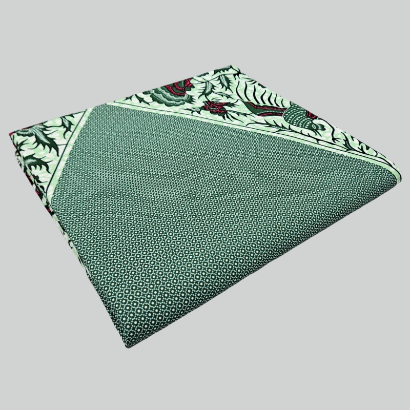6Yards Long Printed Gray Green - Sewing Batik Fabric ulasan dan harga
