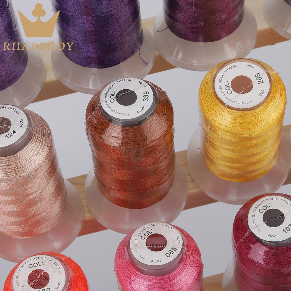 40W Polyester Embroidery Threa - Serger Thread Cone ulasan dan harga