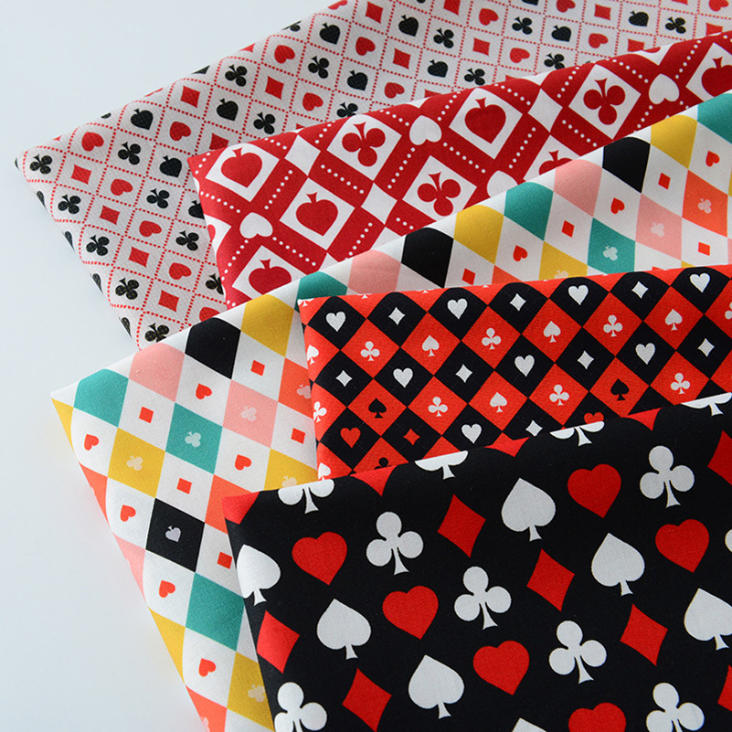 Ins Poker Element Cotton Digit - Sewing In Textile ulasan dan harga