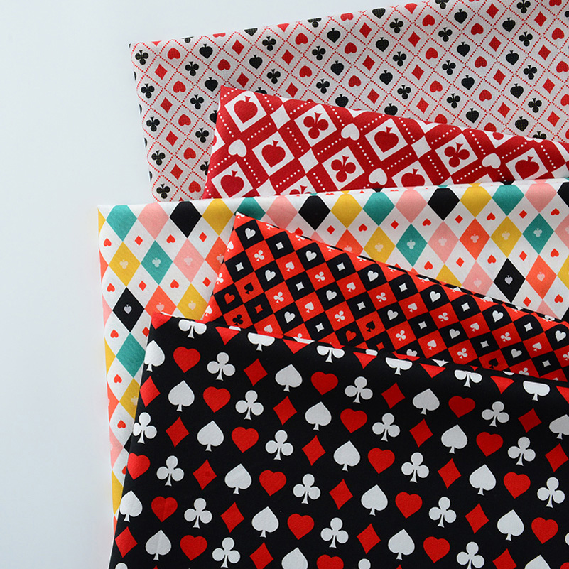 Ins Poker Element Cotton Digit - Sewing In Textile ulasan dan harga