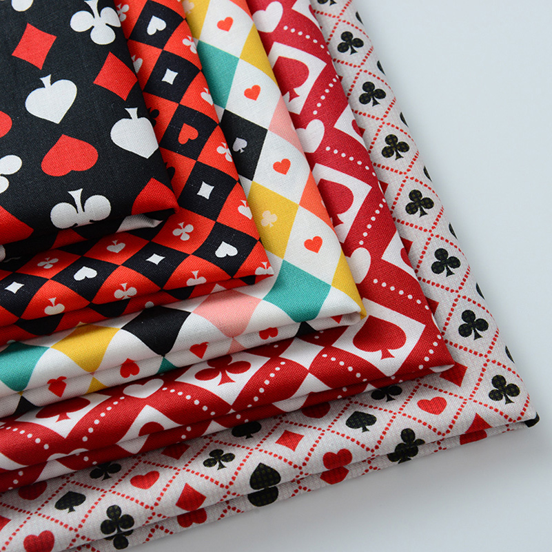 Ins Poker Element Cotton Digit - Sewing In Textile ulasan dan harga