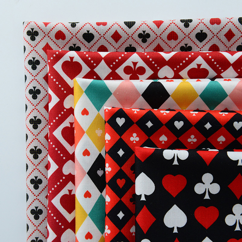 Ins Poker Element Cotton Digit - Sewing In Textile ulasan dan harga