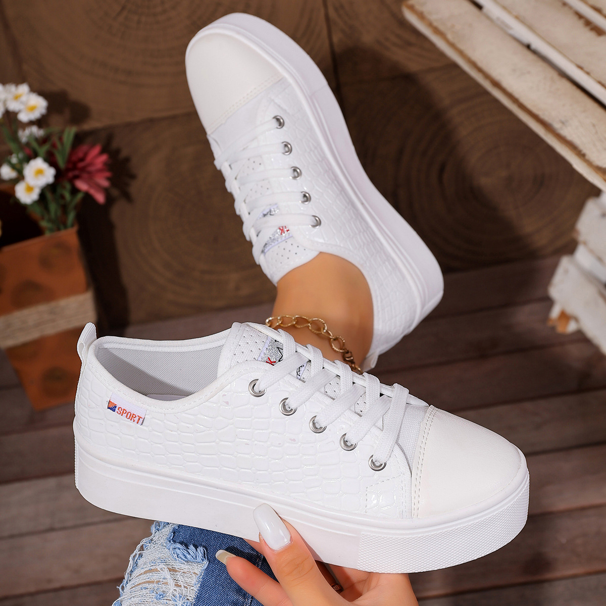 New women's flat casual single - Sewing New ulasan dan harga