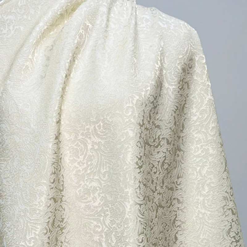 Pre-cut Beige Damask Jacquard  - Textile Sewing Patterns ulasan dan harga