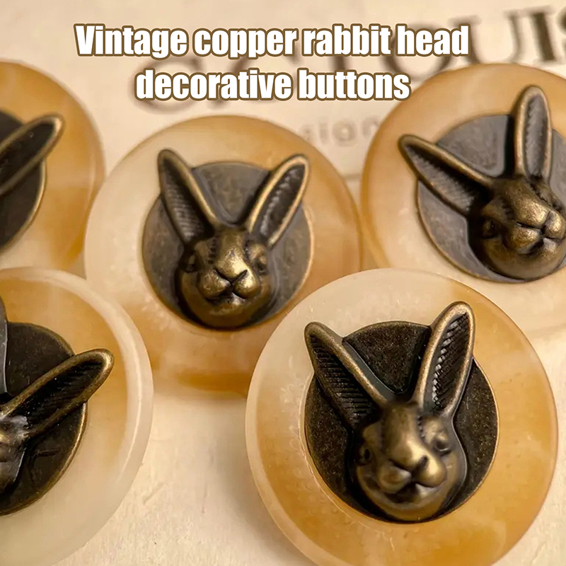10pcs 25mm Vintage Copper Rabb - Sewing In Textile ulasan dan harga
