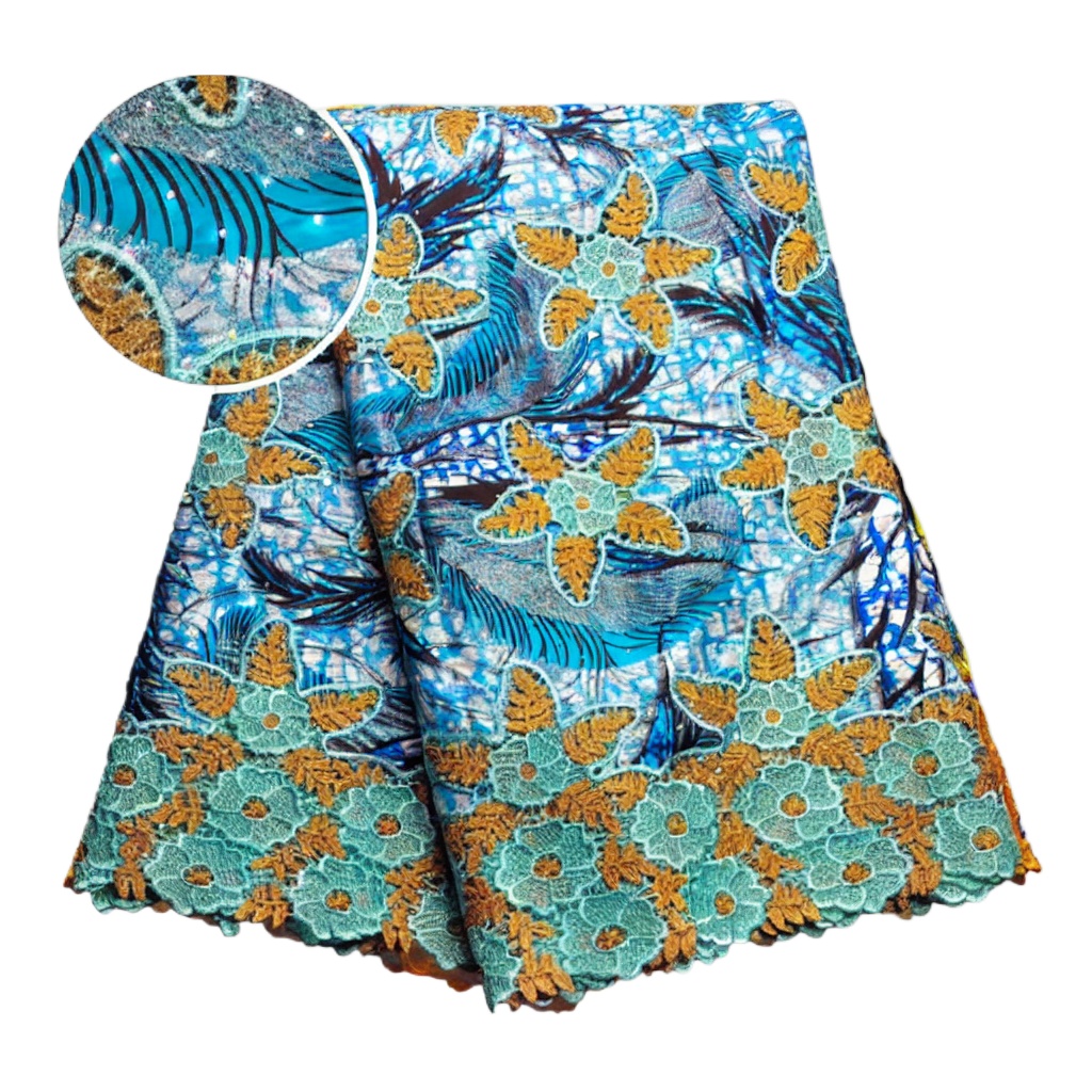 100% Cotton African Glitter Wa - Sewing Batik Fabric ulasan dan harga