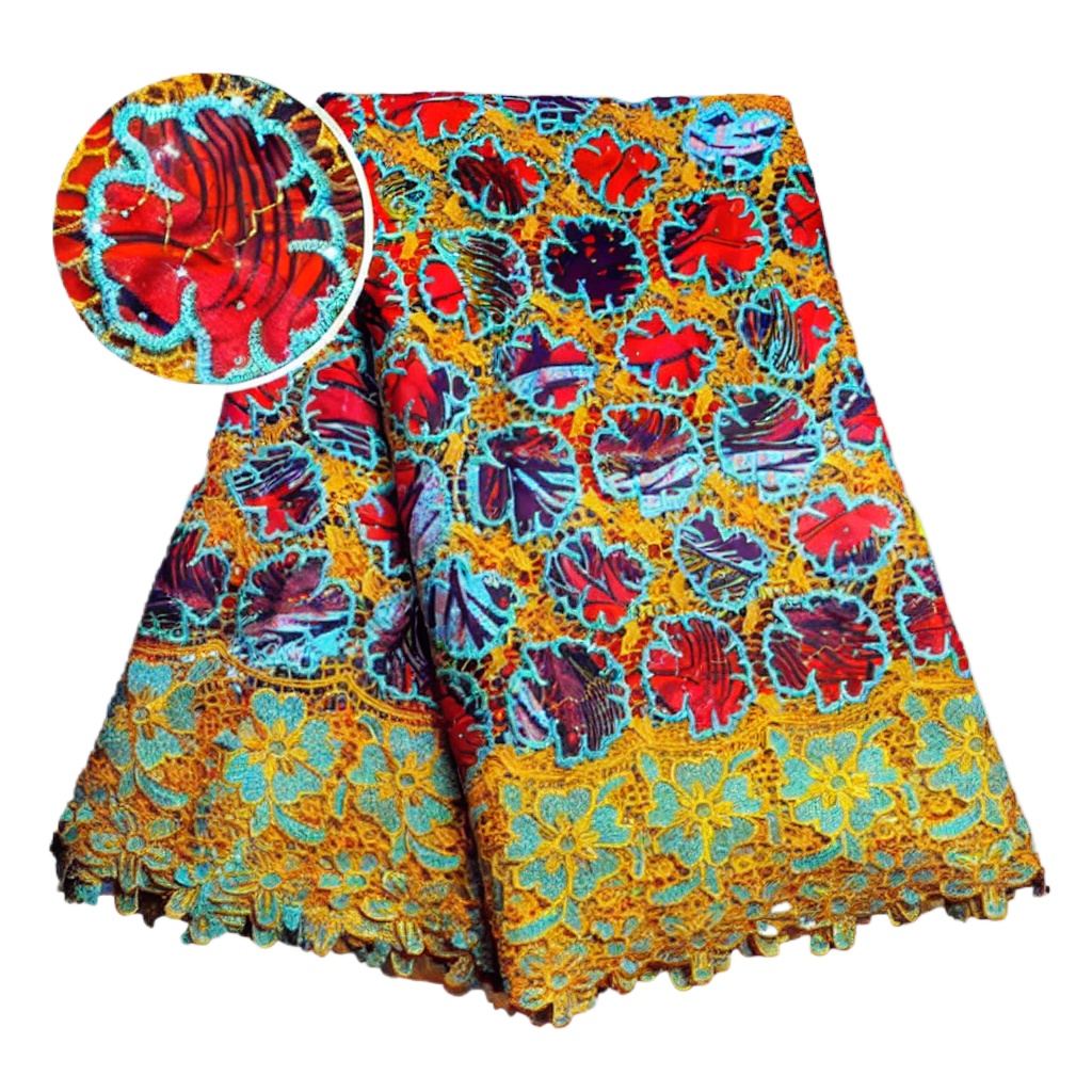 100% Cotton African Glitter Wa - Sewing Batik Fabric ulasan dan harga