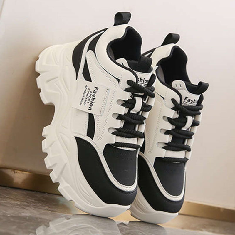 New Fashion Platform Sneakers  - Sewing New ulasan dan harga