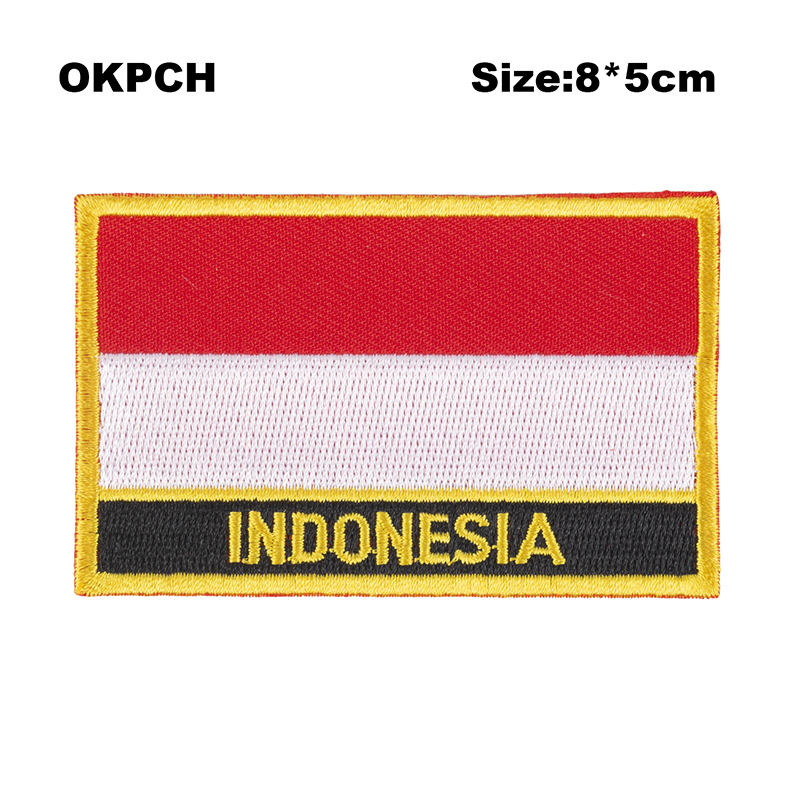 Indonesia  Flag Embroidery Pat - Sewing Indonesia ulasan dan harga