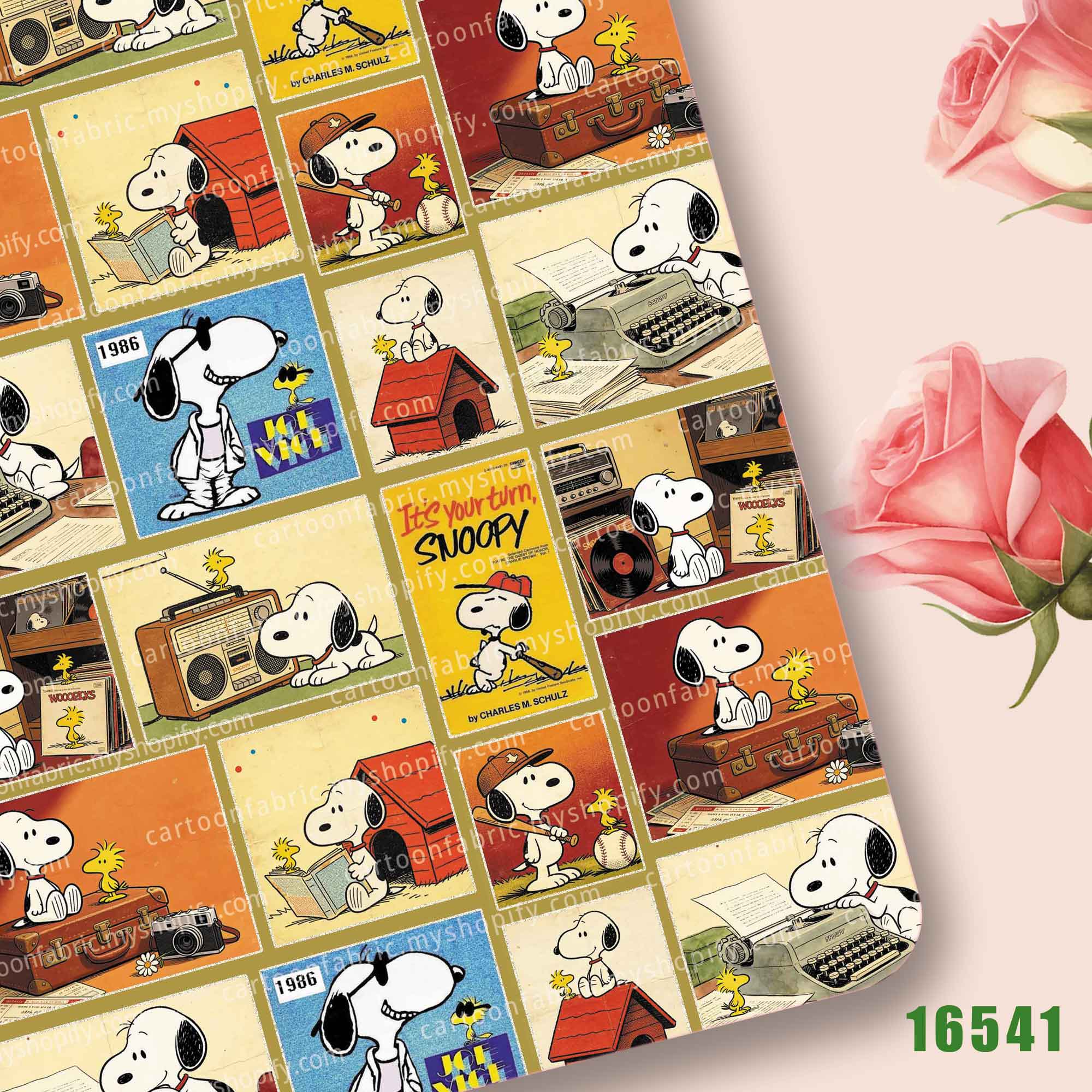 TAKARA TOMY Snoopy Fabric140x5 - Sewing In Textile ulasan dan harga