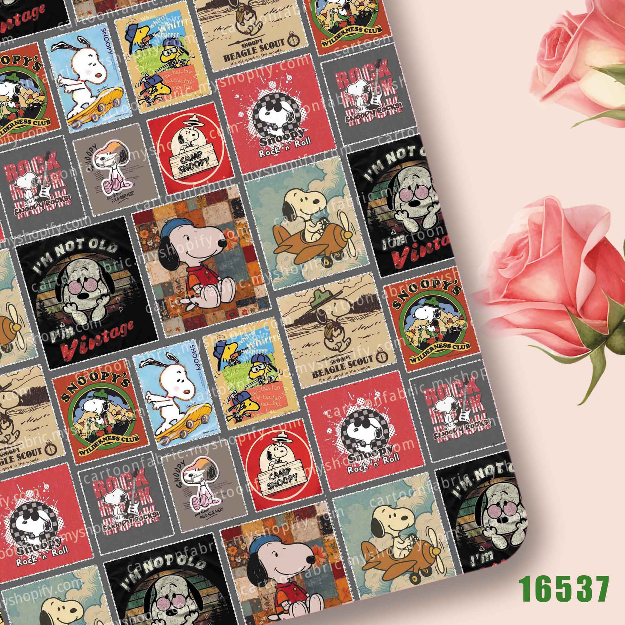 TAKARA TOMY Snoopy Fabric140x5 - Sewing In Textile ulasan dan harga
