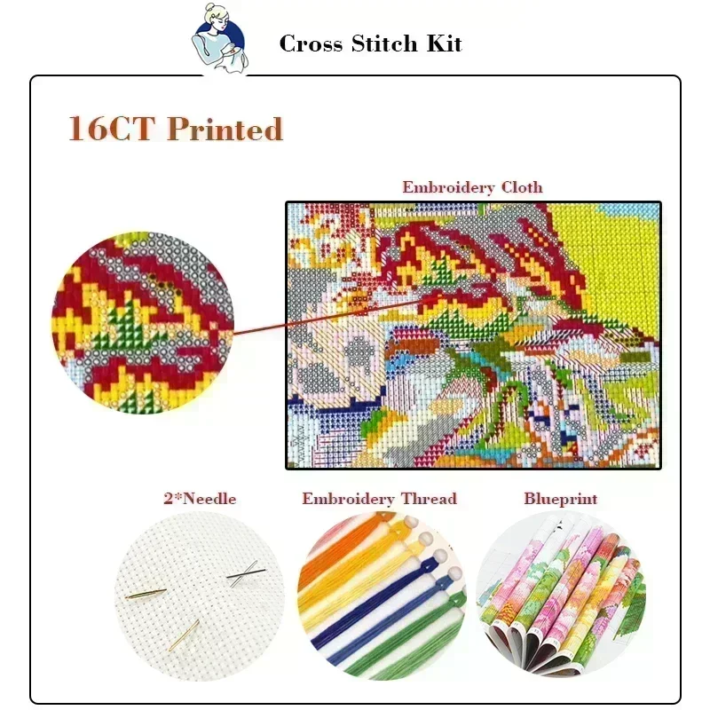 Cross Stitch Kit Joy Sunday Oi - Textile Sewing Patterns ulasan dan harga