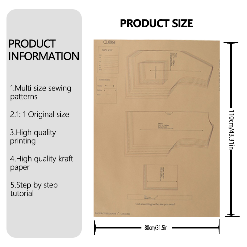 Sewing patterns for women's ve - Textile Sewing Patterns ulasan dan harga