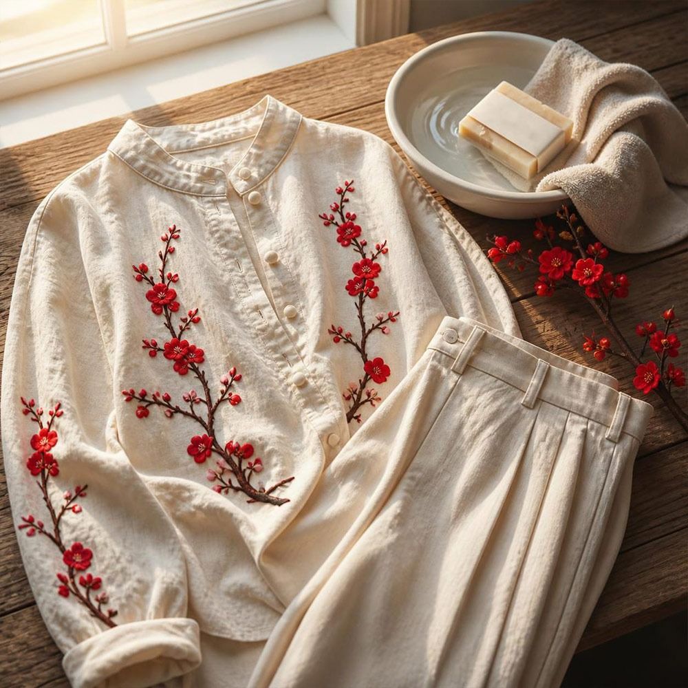 DIY Cherry Blossom Iron On Pat - Sewing In Textile ulasan dan harga