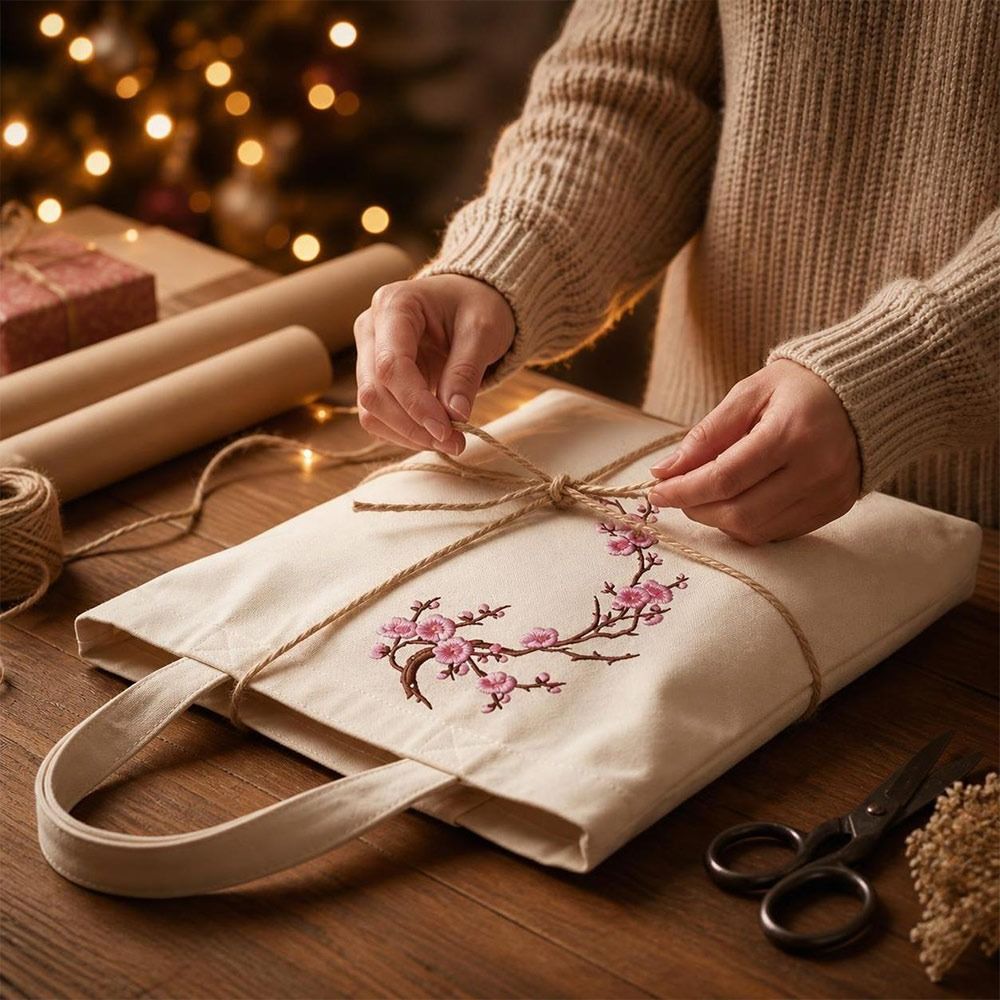 DIY Cherry Blossom Iron On Pat - Sewing In Textile ulasan dan harga