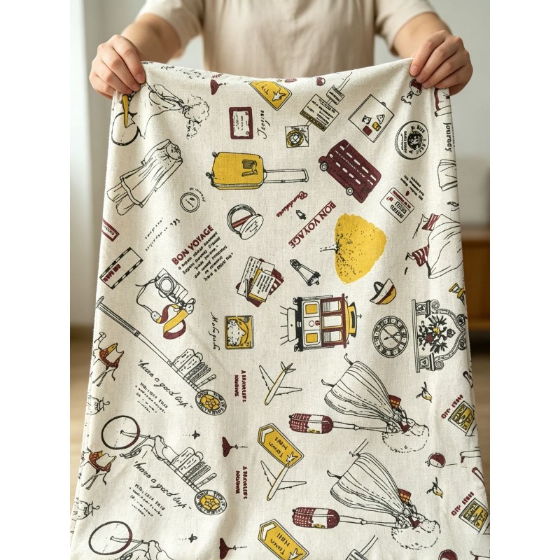 Mixed‑Blend Fabric with Girl P - Sewing In Textile ulasan dan harga