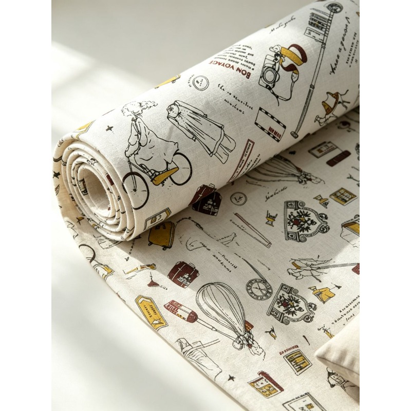 Mixed‑Blend Fabric with Girl P - Sewing In Textile ulasan dan harga