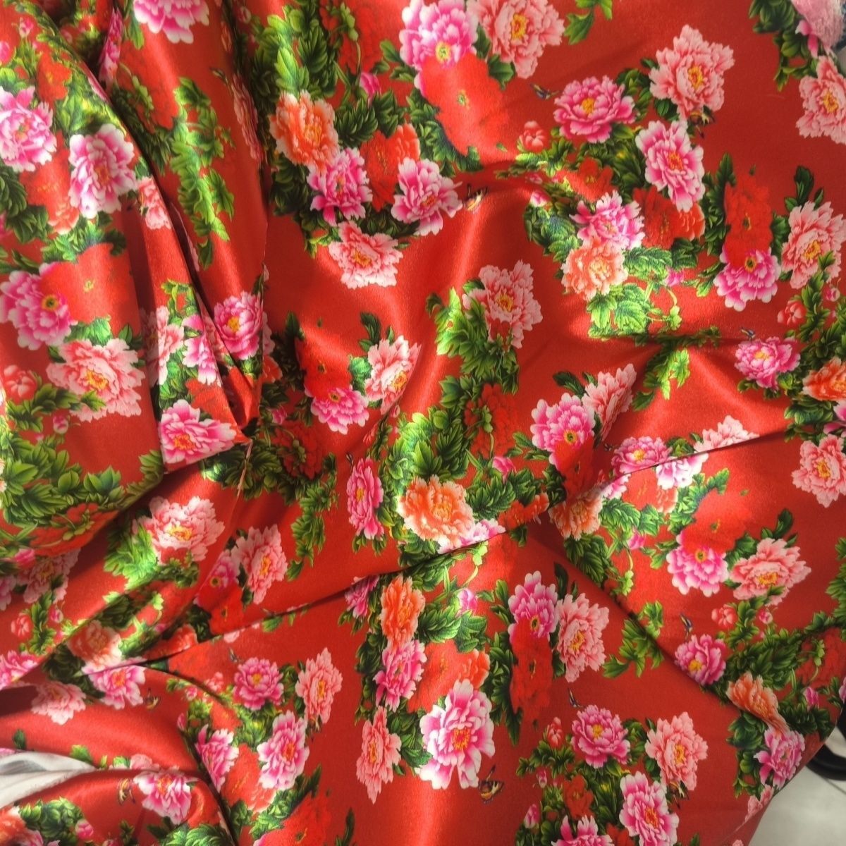 Satin Fabric Cloth without Ove - Sewing In Textile ulasan dan harga