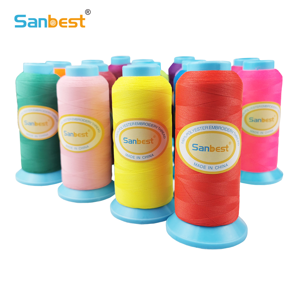 Sanbest Matt Embroidery Thread - Serger Thread Cone ulasan dan harga