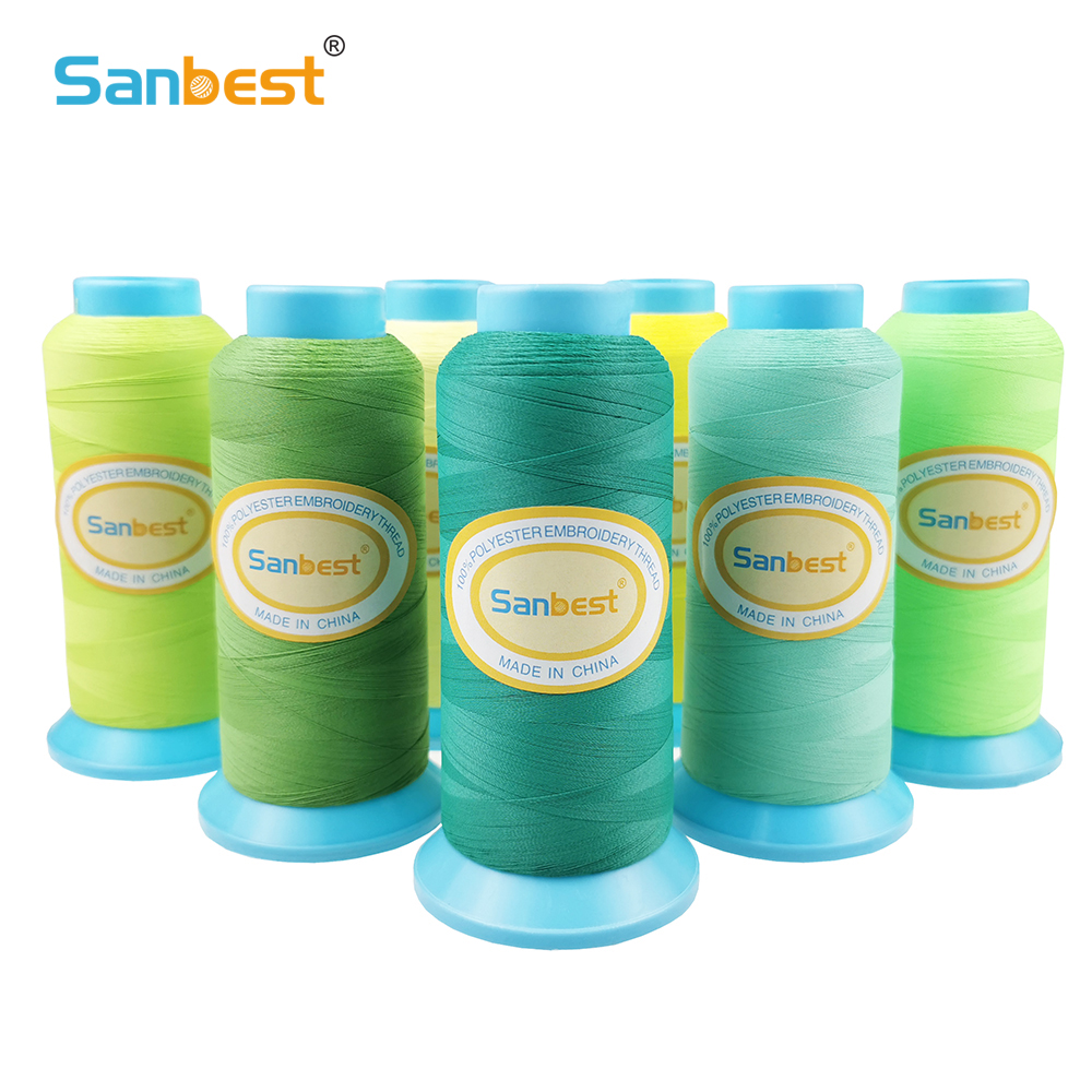 Sanbest Matt Embroidery Thread - Serger Thread Cone ulasan dan harga