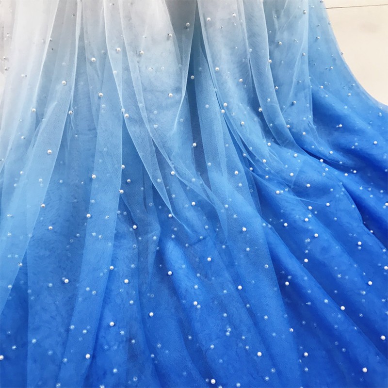 100x150cm Pearl Mesh Gradient  - Sewing Batik Fabric ulasan dan harga