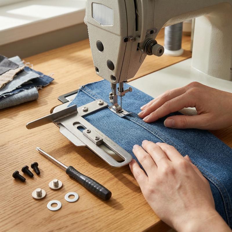 Three Needle Five Thread Zigza - Sewing In Textile ulasan dan harga